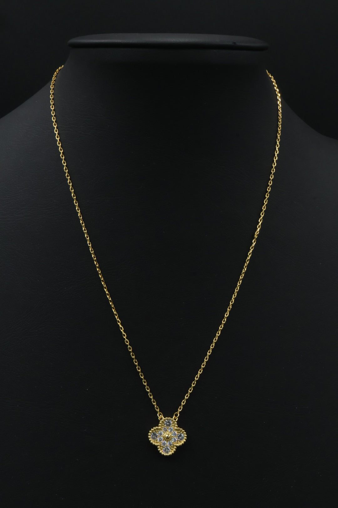 Collar Vintage Alhambra 1:1 Gold Diamonds.