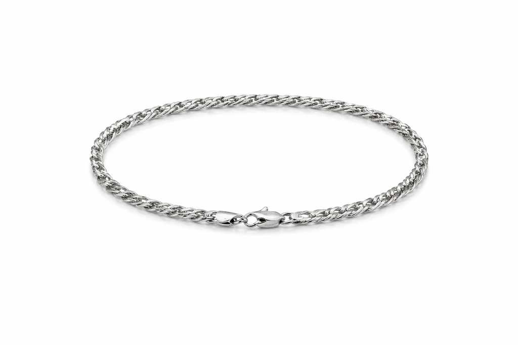 Pulsera tejido Doble Cubano 4 mm.