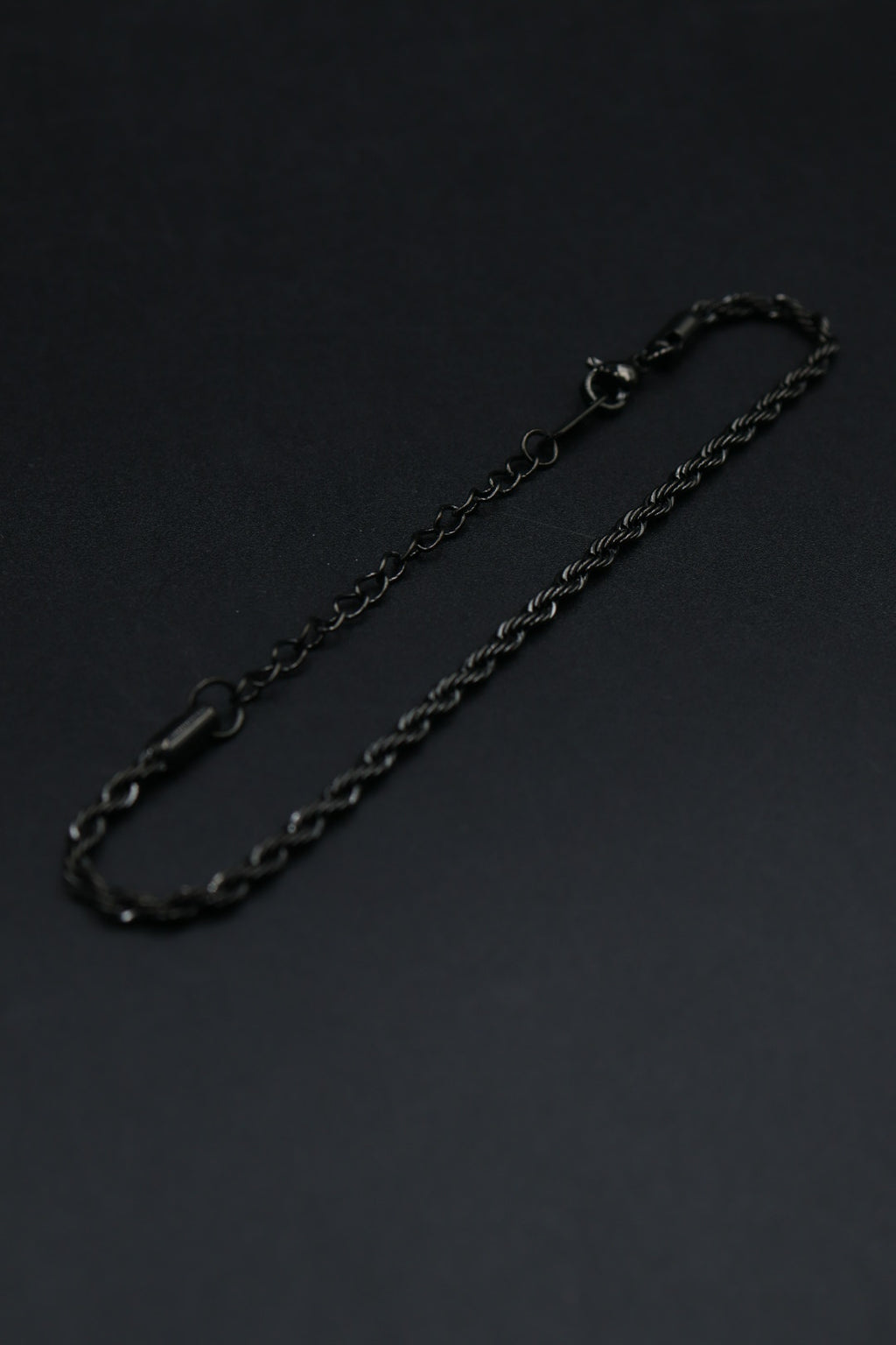 Pulsera Torsal Negra con Extensible AI316L
