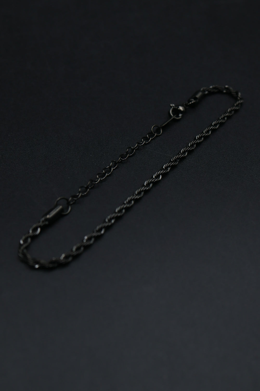 Pulsera Torsal Negra con Extensible AI316L