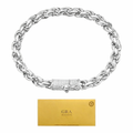 Pulsera Torzal Broche Iced - Moissanita