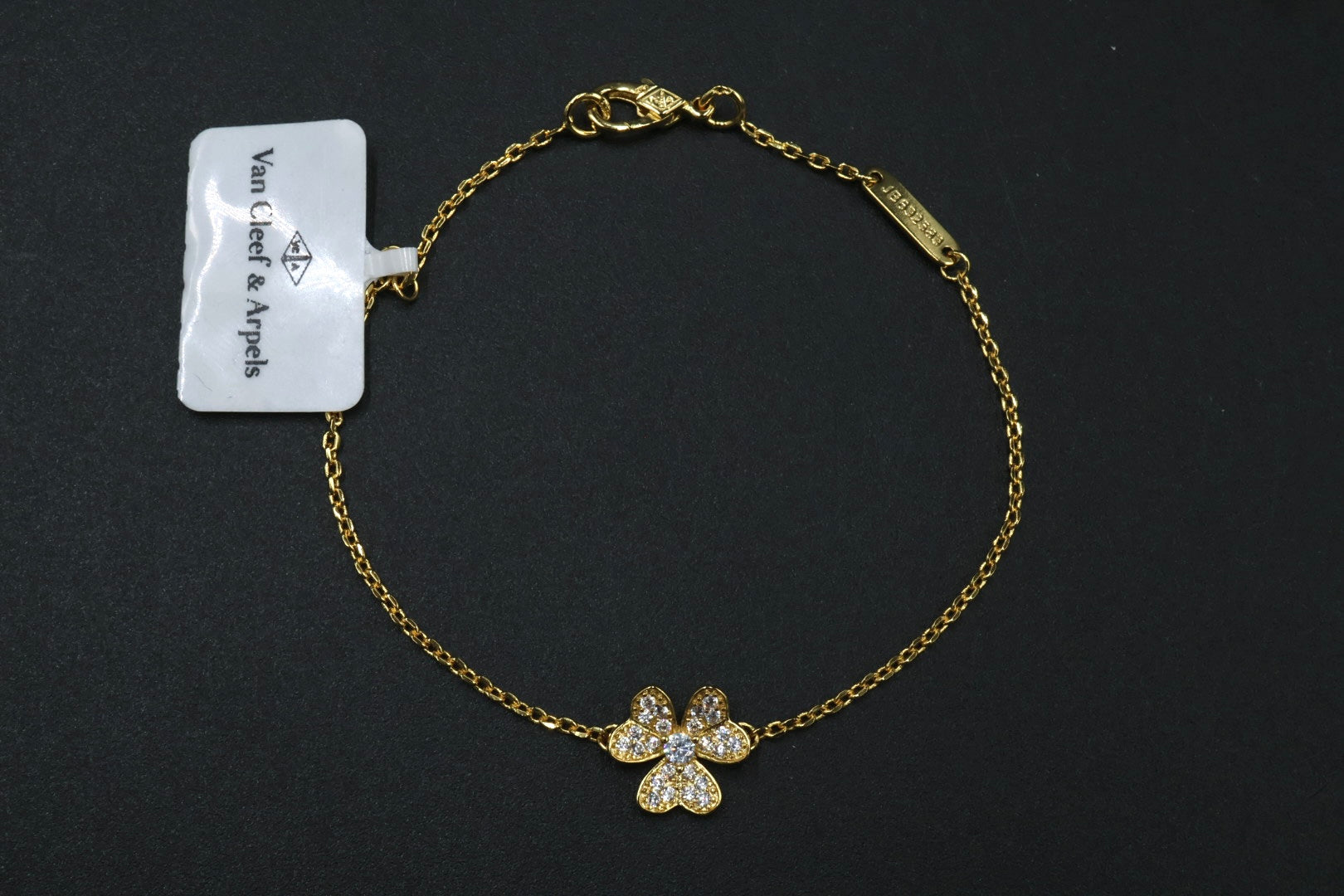 Pulsera VCA Frivole Minimodelo 1:1 Gold - Zirconias.