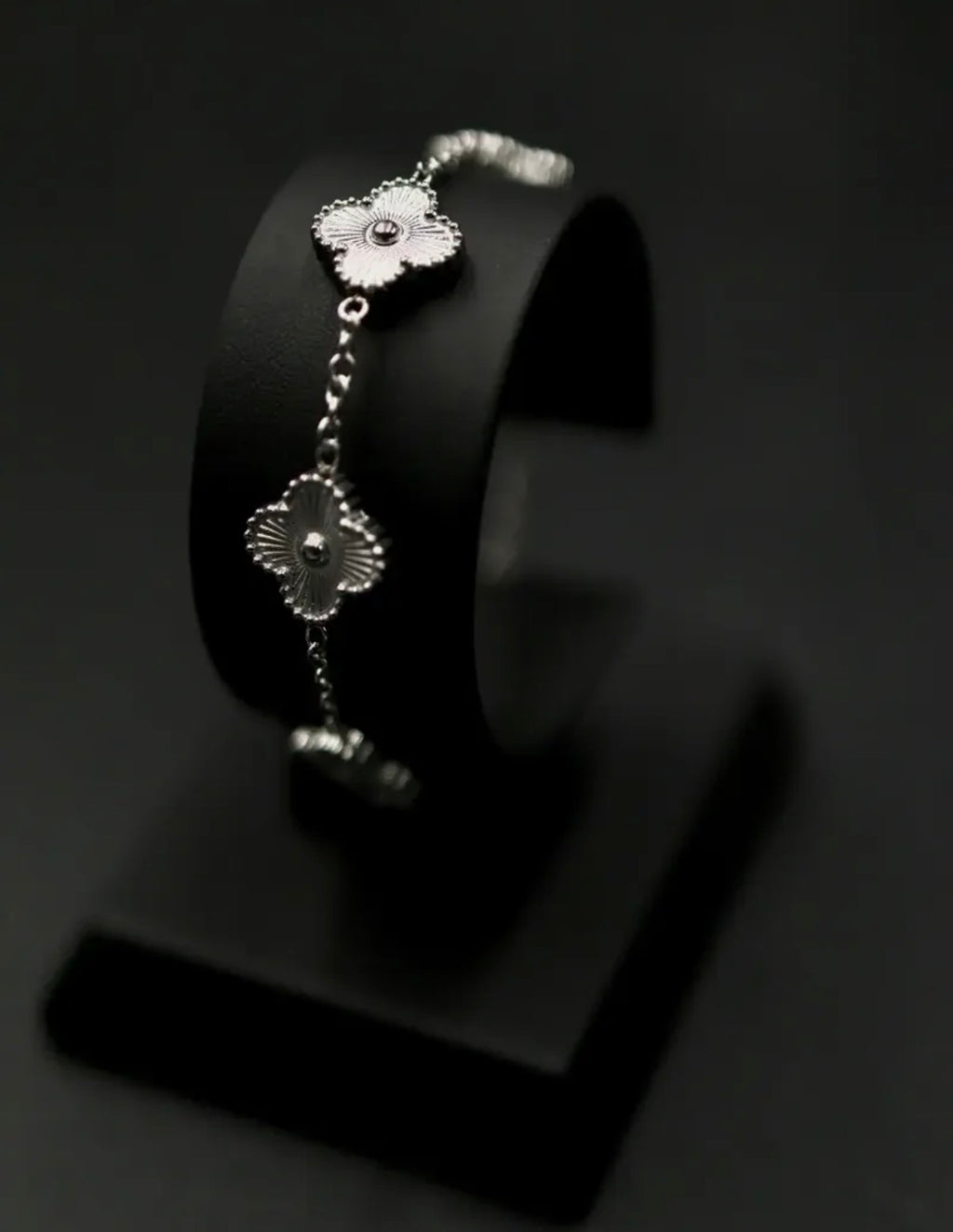 Pulsera Trébol 13 mm Plata - Láser.