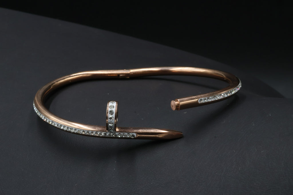 Brazalete Cartier Juste Un Clou Iced - Rose Gold