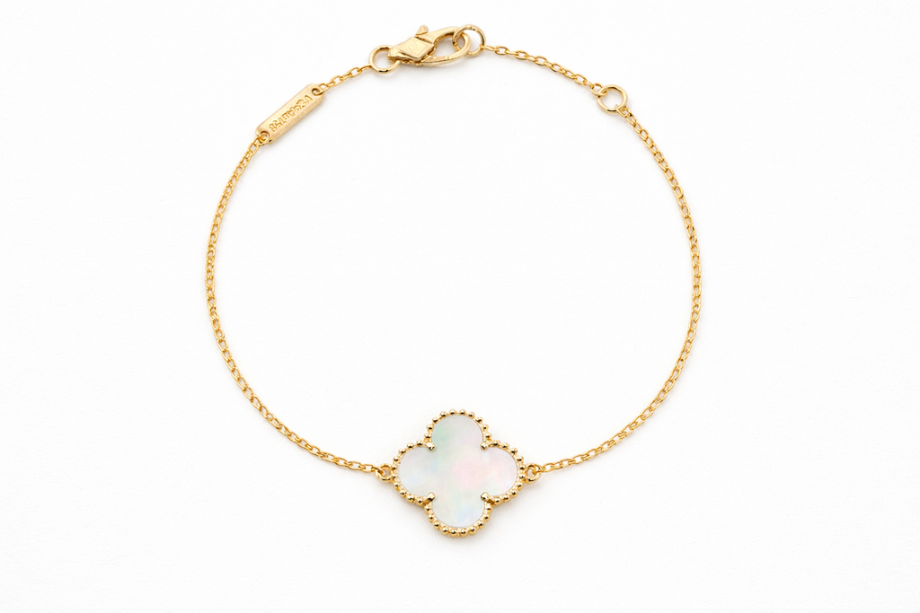 Pulsera VCA Sweet Alhambra 1:1 Gold Nácar.