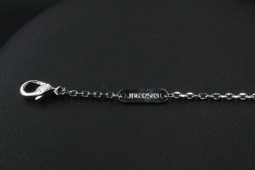 Collar Vintage Alhambra 1:1 Silver Onyx.