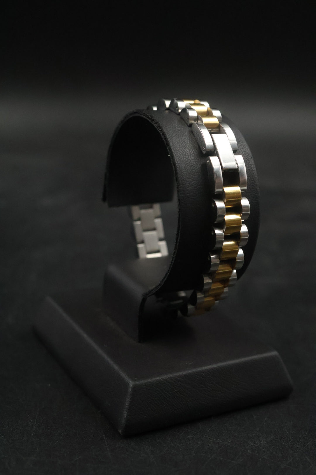 Pulsera Rolex Plateada con Dorado