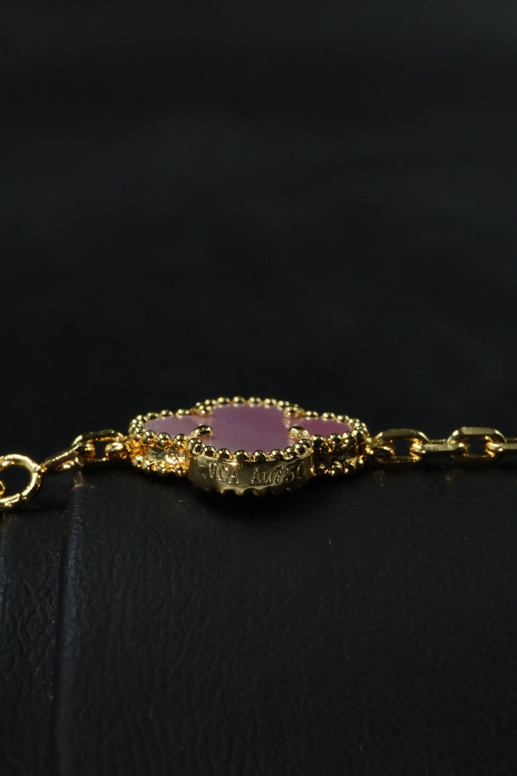 Pulsera VCA Alhambra 1:1 Gold Coral - Diamonds