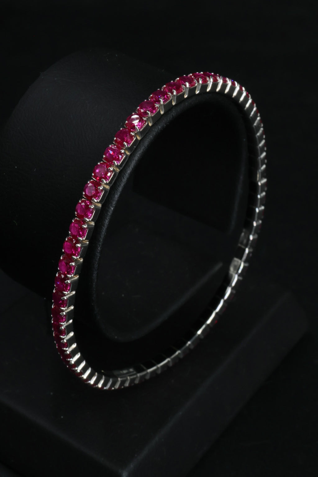 Pulsera Tenis Elástica Rosa Mexicano
