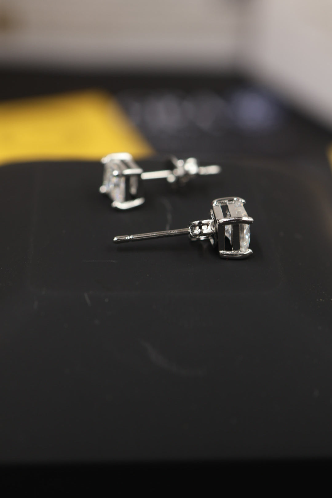 Aretes de Cuadro Plata 925 - Moissanita