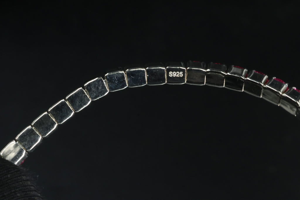 Pulsera Tenis Elástica Rosa Mexicano