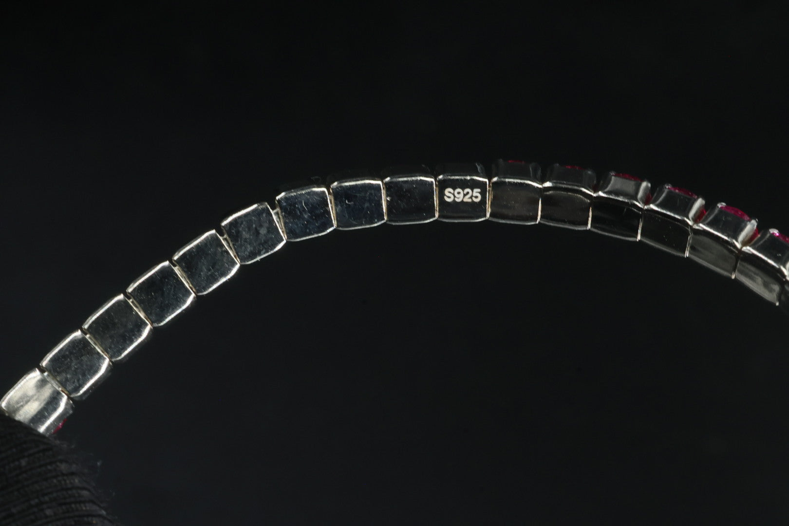 Pulsera Tenis Elástica Rosa Mexicano