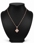 Collar 1 trébol - Rose Gold Zirconias.