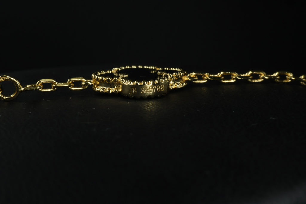 Collar VCA Alhambra 10 Motivos - Gold Onyx Diamonds.