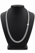 Cadena Cubana Full Zirconias con Broche de Caja. AI316L