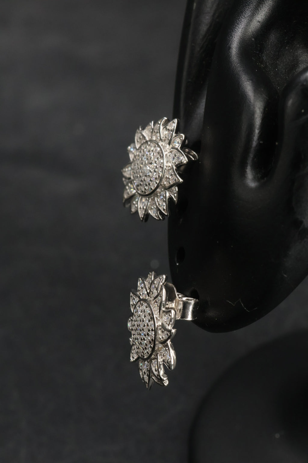 Aretes en Plata 925 Sol Silver - Moissanita.