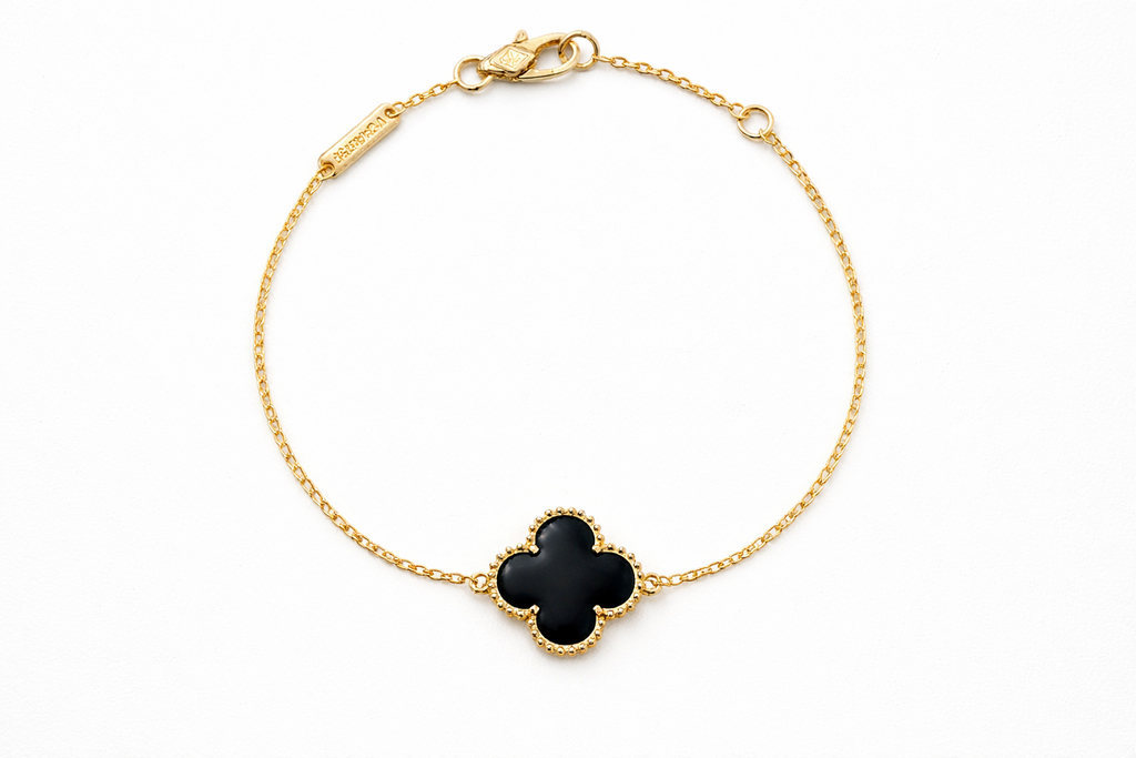 Pulsera VCA Sweet Alhambra 1:1 Gold Onyx.