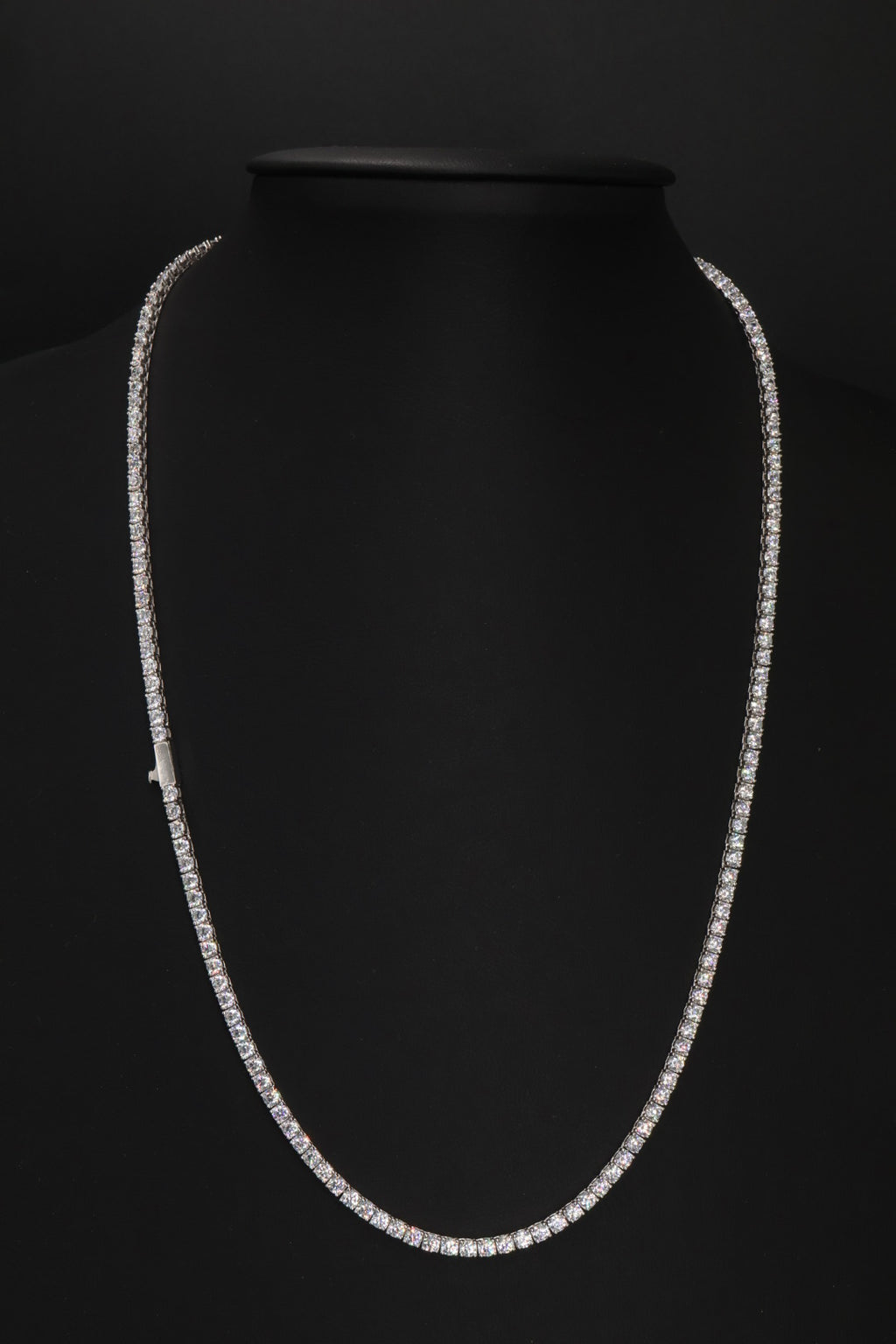 Collar Tenis -  Broche de un toque 3 mm.