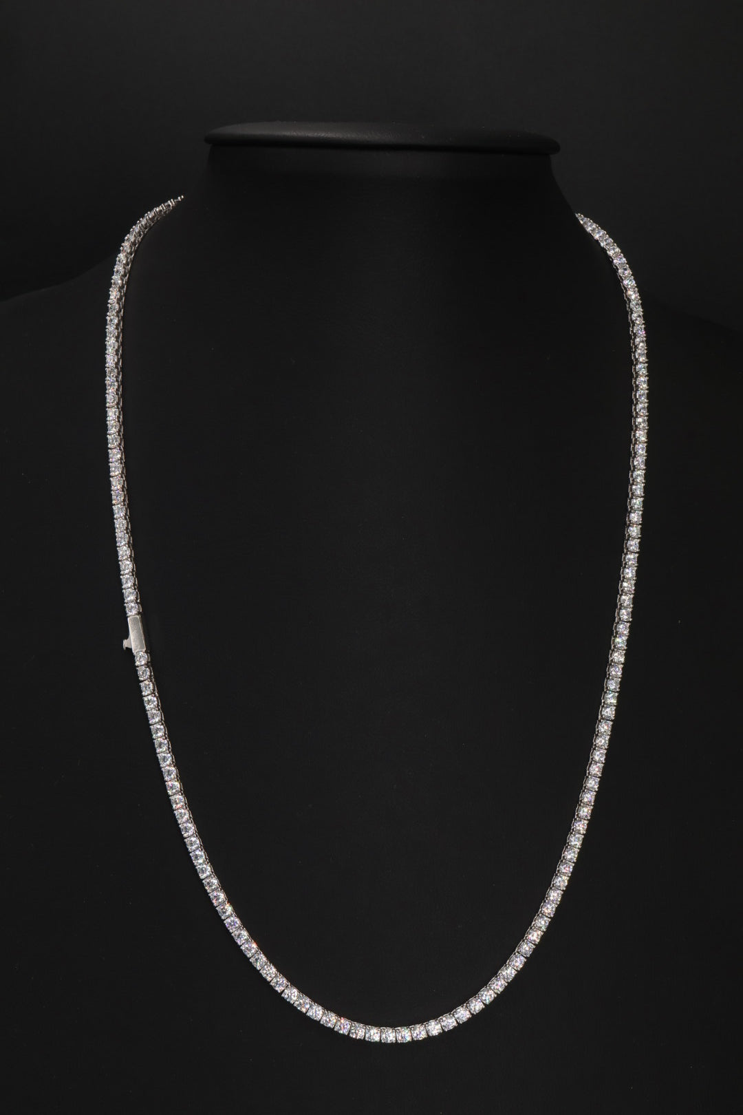 Collar Tenis -  Broche de un toque 3 mm.