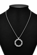 Collar Clavo Full Zirconias - Plateado.