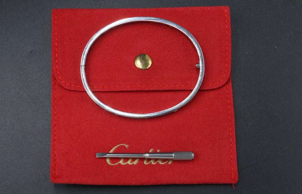Brazalete Cartier Love - Plateado.