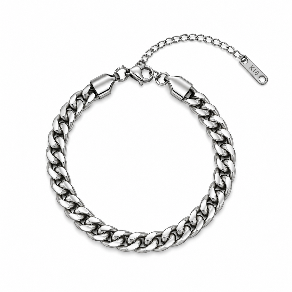 Pulsera Cubana con Extensible AI316L