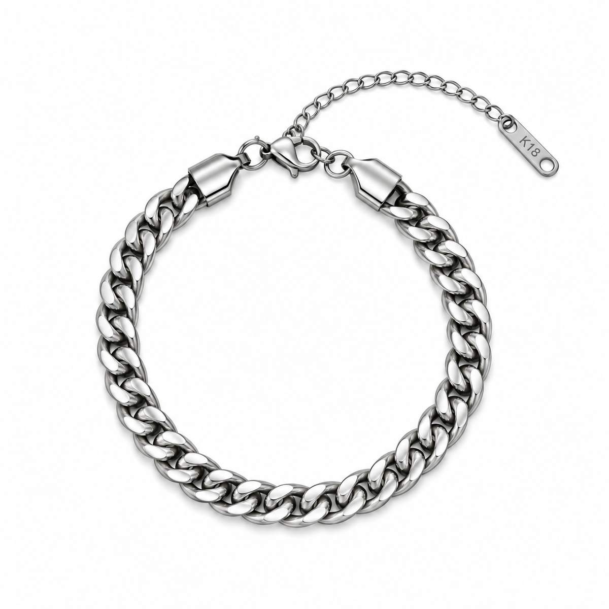 Pulsera Cubana con Extensible AI316L