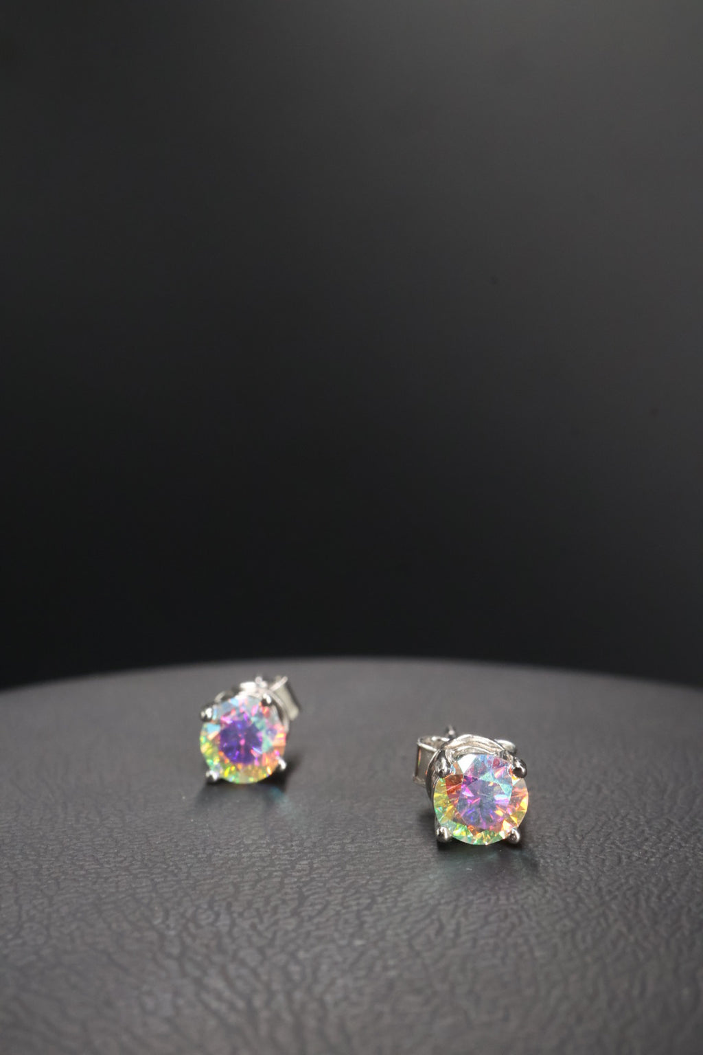 Aretes Plata .925 - Moissanita AB 0.5 ct.