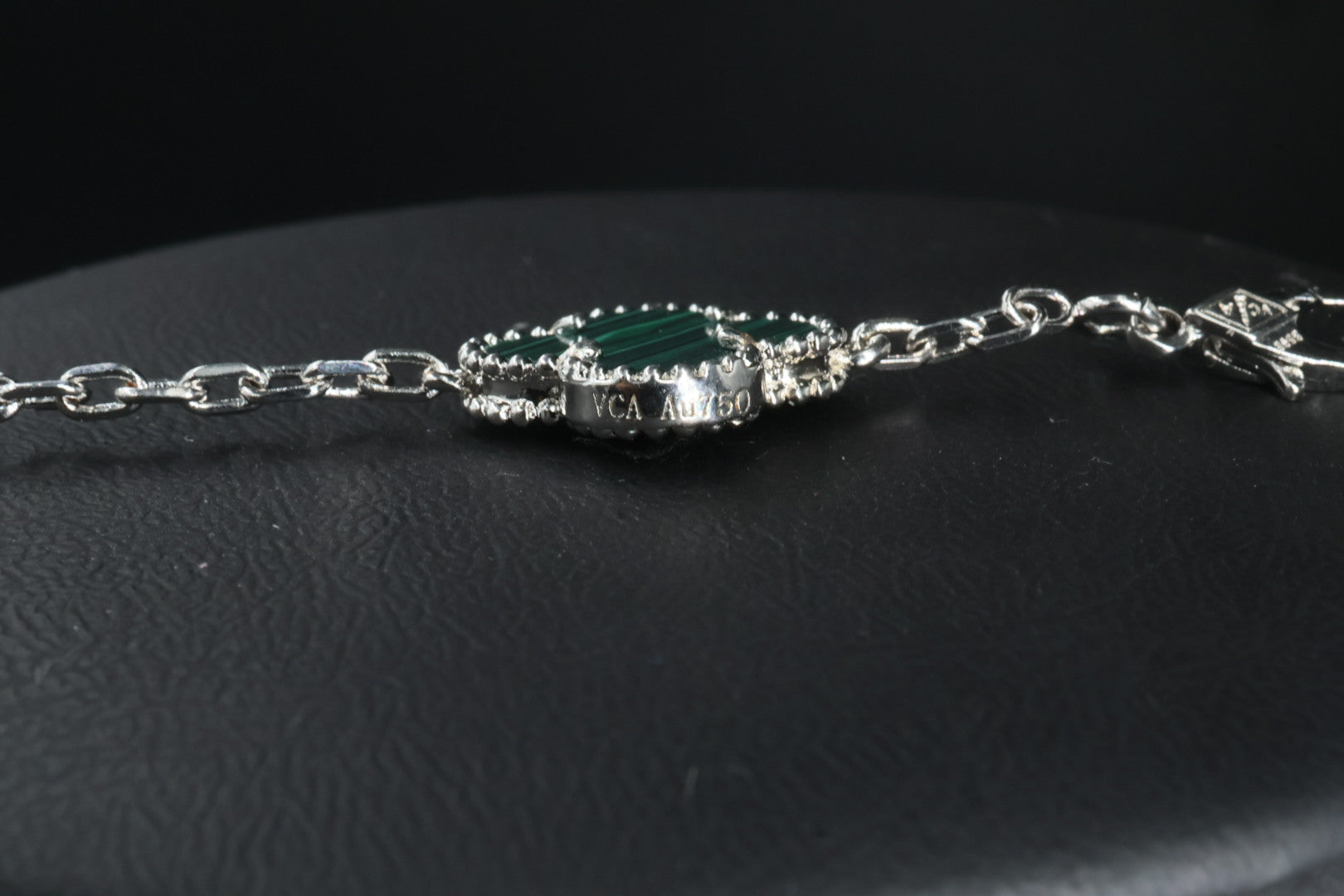 Collar VCA Alhambra 10 Motivos - Silver Malaquita Diamonds.