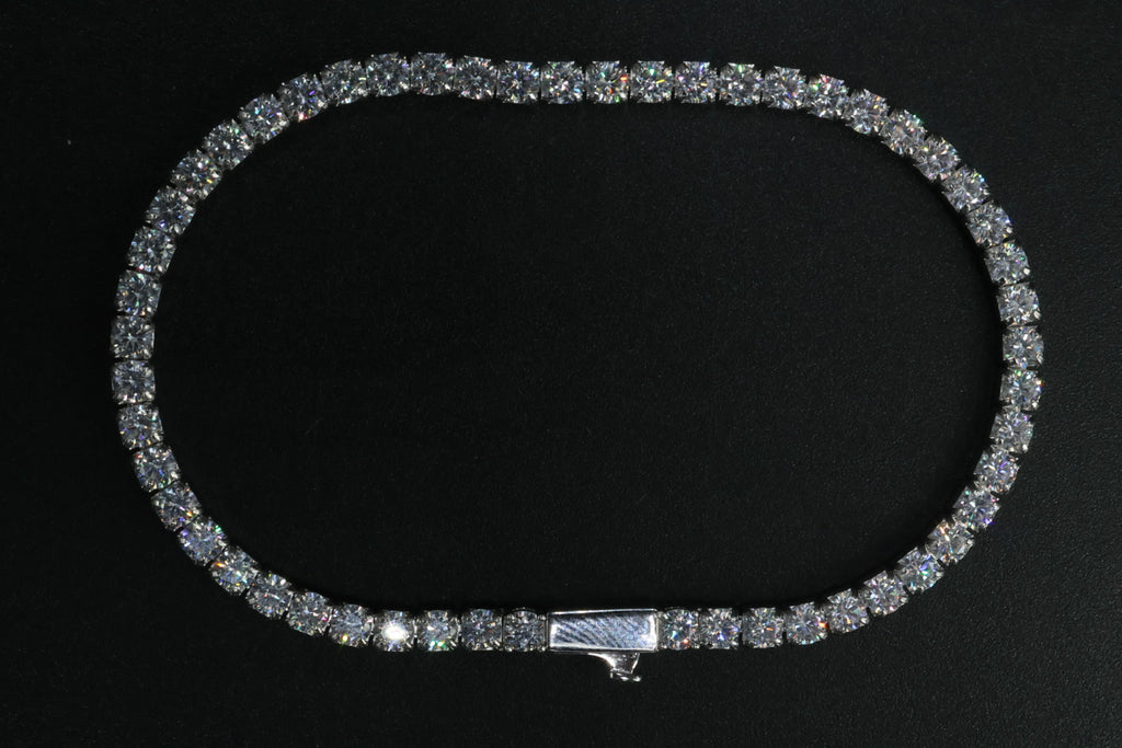 Pulsera Tenis -  Broche de un toque 3 mm.
