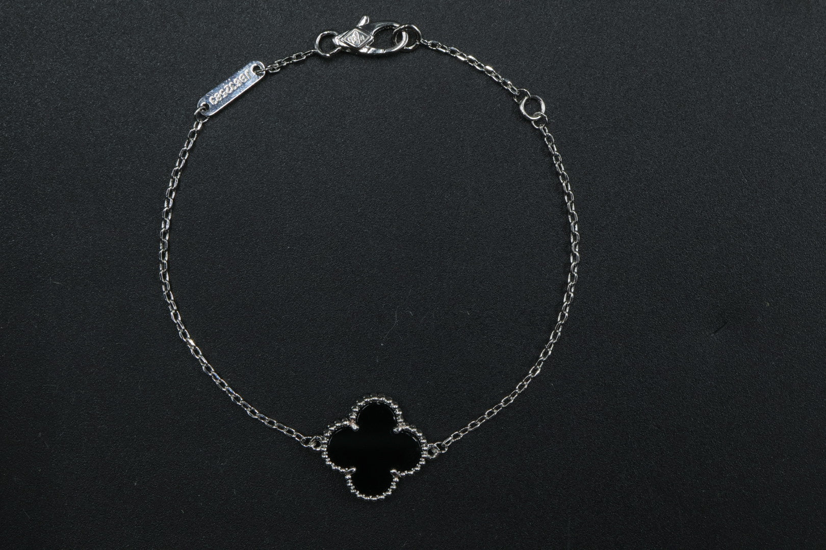 Pulsera VCA Sweet Alhambra 1:1 Silver Onyx.