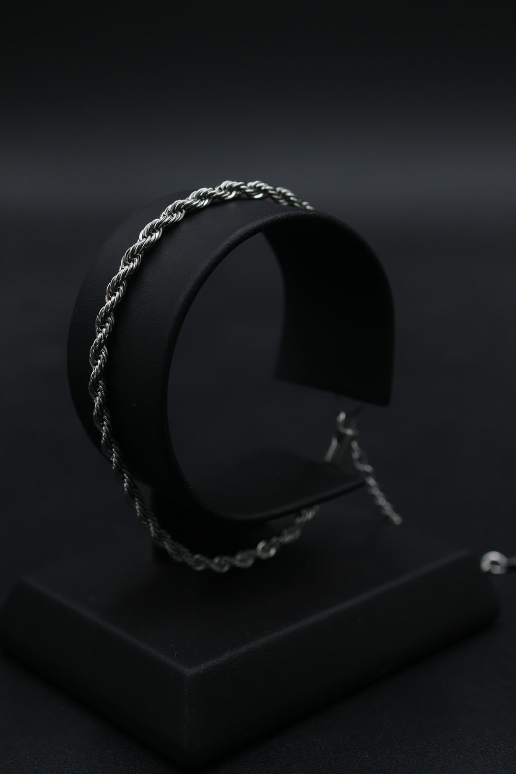 Pulsera Torsal Plateada con Extensible AI316L