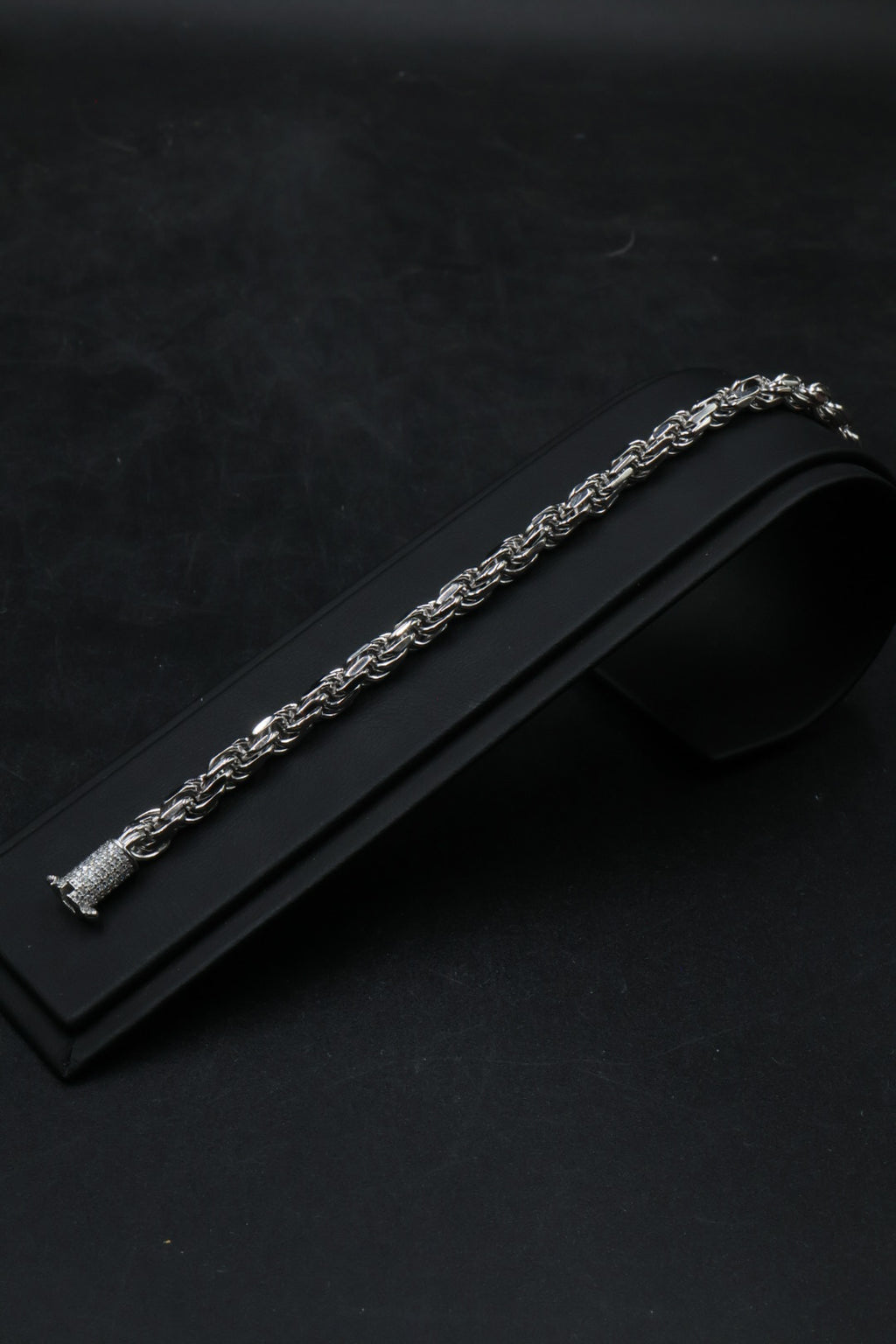 Pulsera Torzal Broche Iced - Moissanita