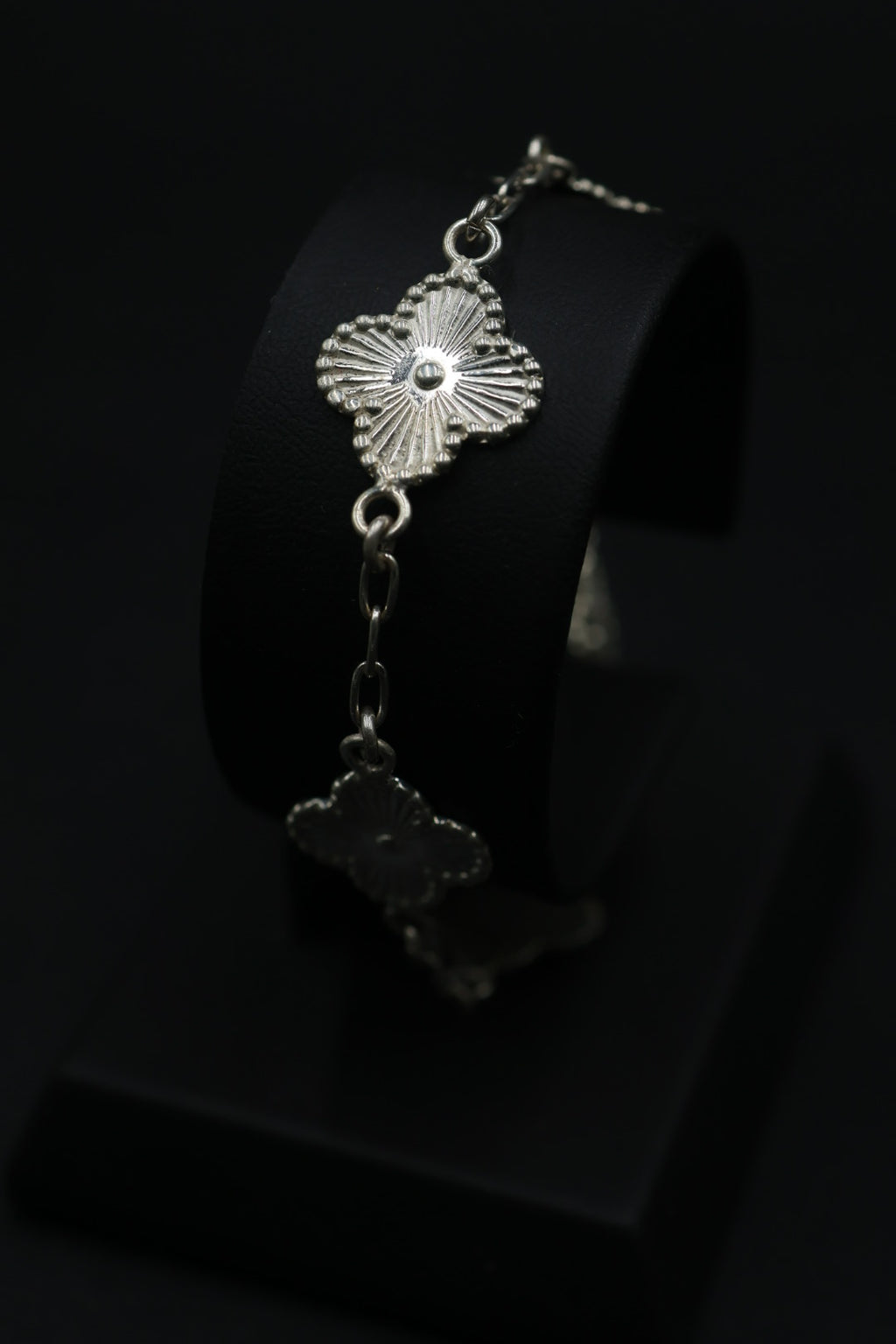 Pulsera Trébol Láser en Plata 9.25 S925