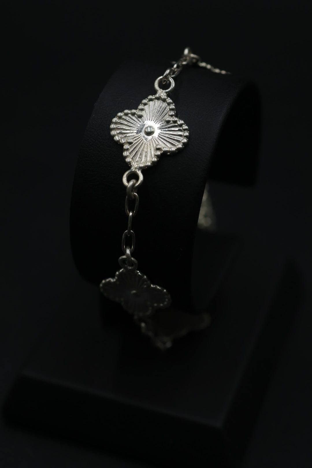 Pulsera Trébol Láser en Plata 9.25 S925