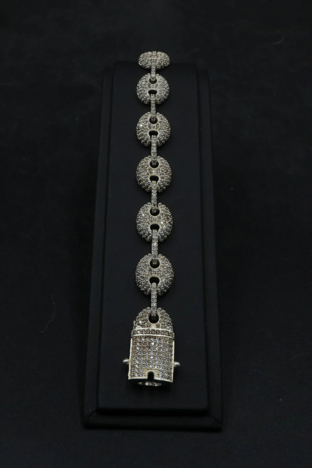 Pulsera Cubana Tejido GG.