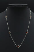 Collar 5 tréboles vino en plata 9.25 S925
