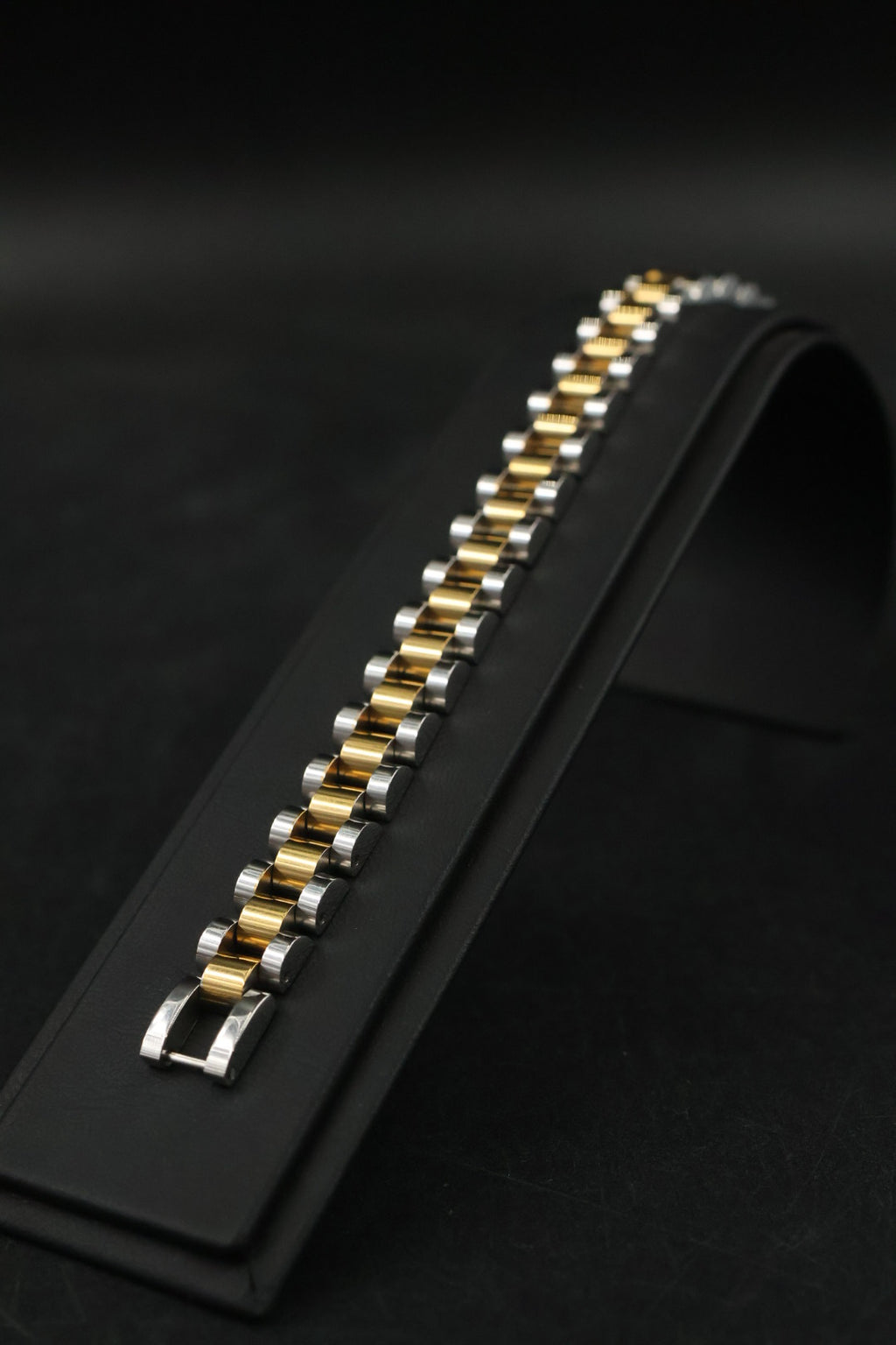 Pulsera Rolex Plateada con Dorado