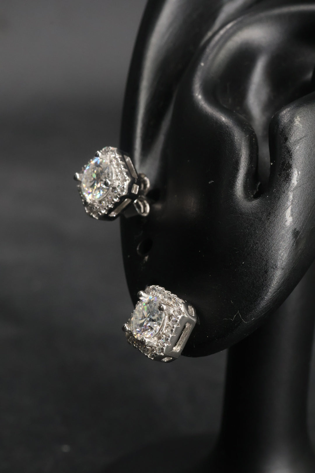 Aretes en Plata 925 Perfect Box - Moissanita D 0.5 ct.