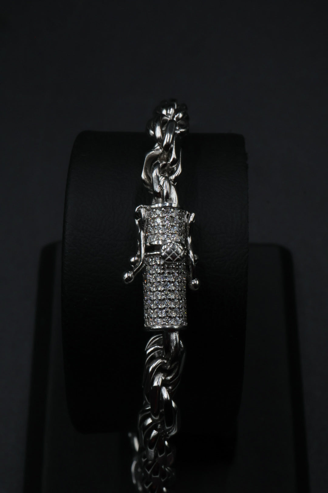 Pulsera Torzal Broche Iced - Moissanita