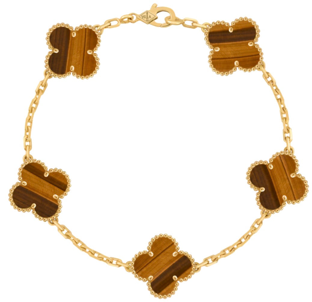 Pulsera VCA Alhambra 1:1 Gold Ojo de Tigre