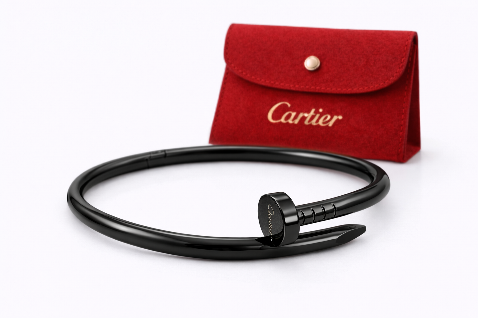 Brazalete Cartier Juste Un Clou Basic - Negro.
