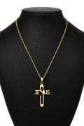 Collar con dije de Jesús.
