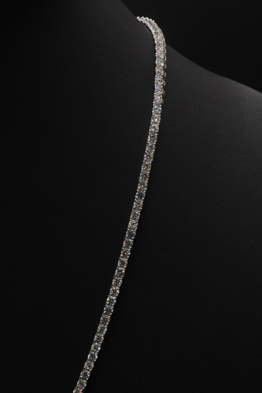 Collar Tenis -  Broche de un toque 3 mm.