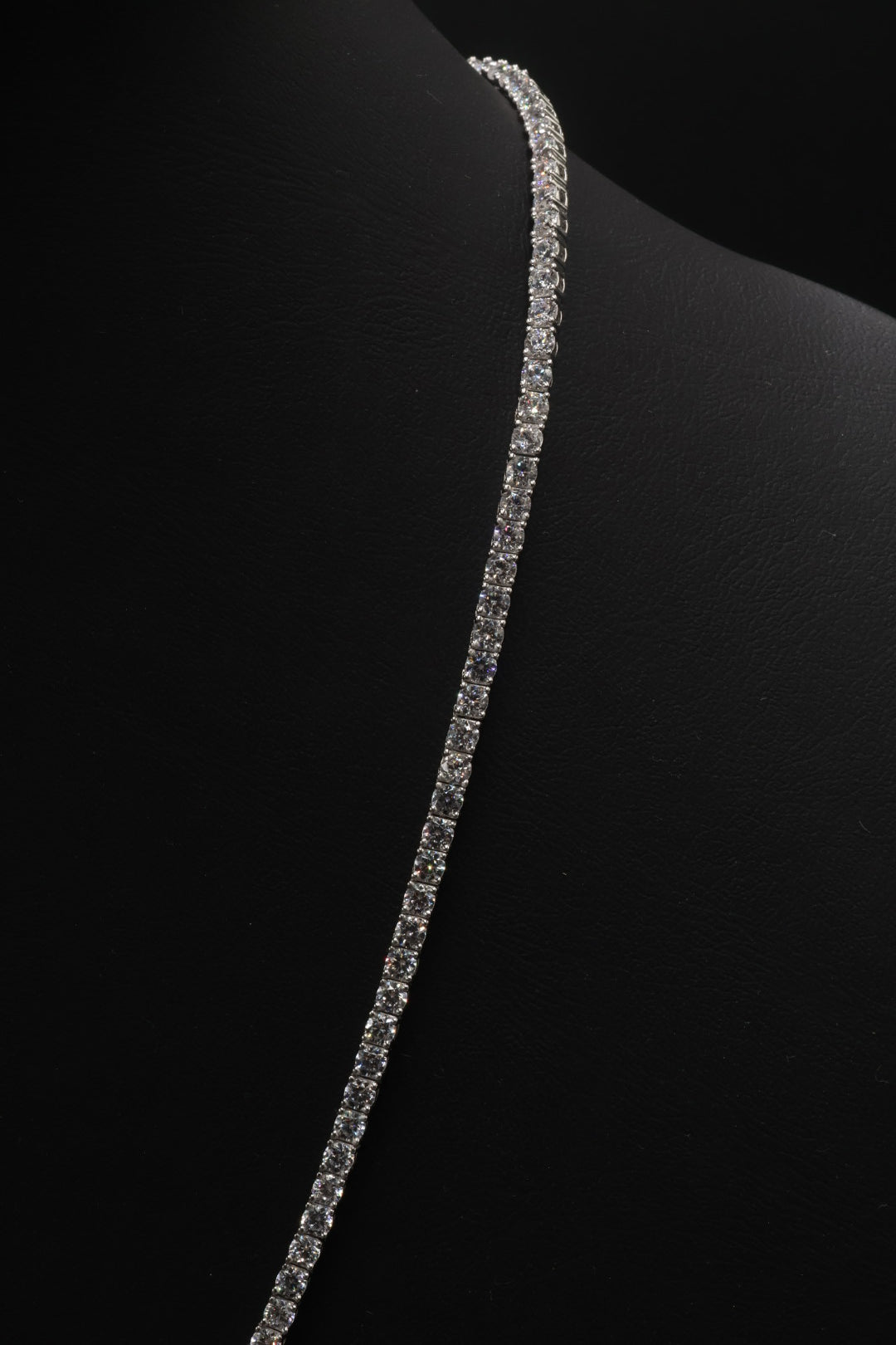 Collar Tenis -  Broche de un toque 3 mm.