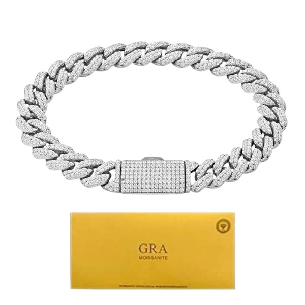 Pulsera Cubana Miami - Moissanita