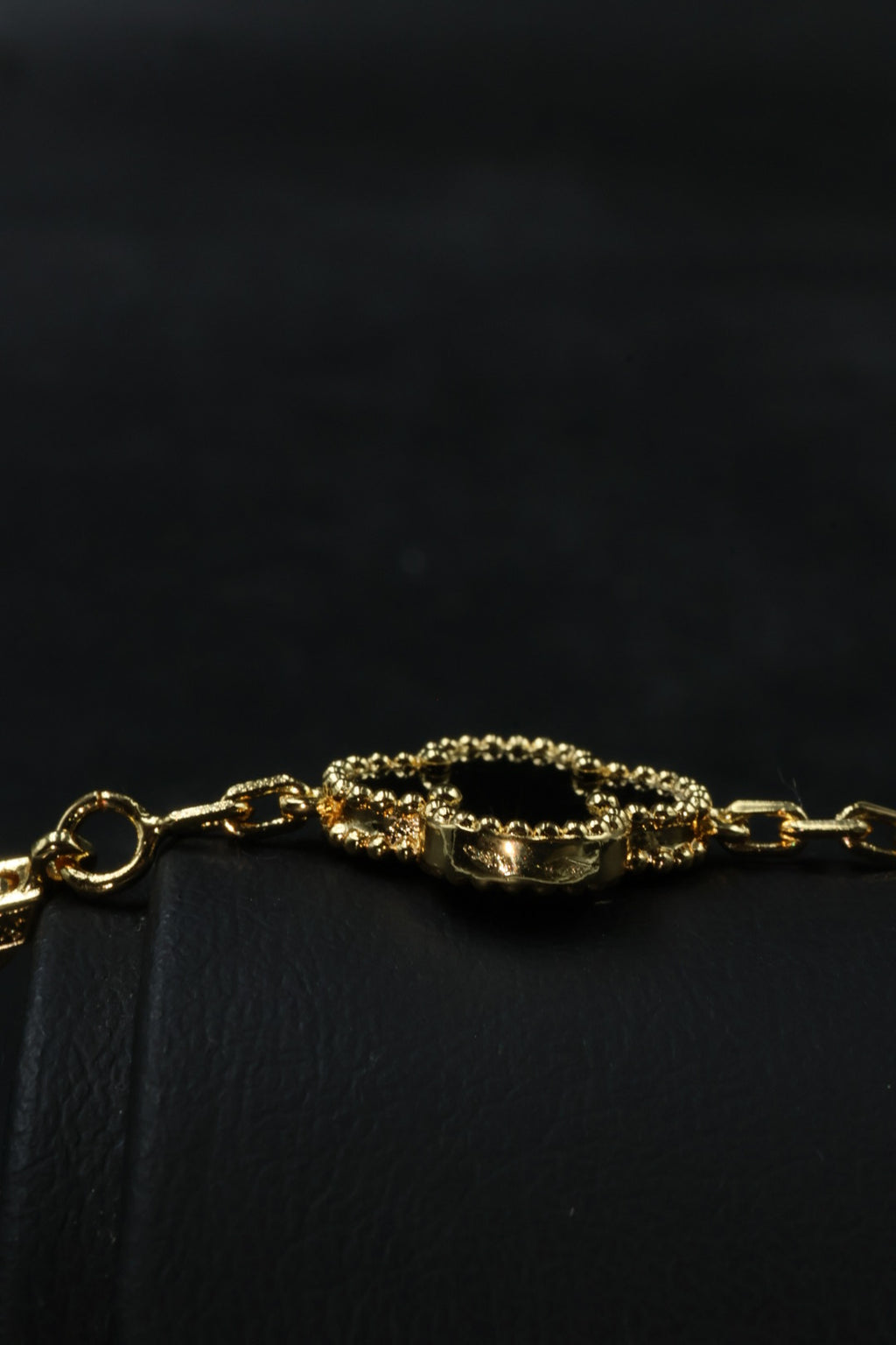 Pulsera VCA Alhambra 1:1 Gold Onyx - Diamonds