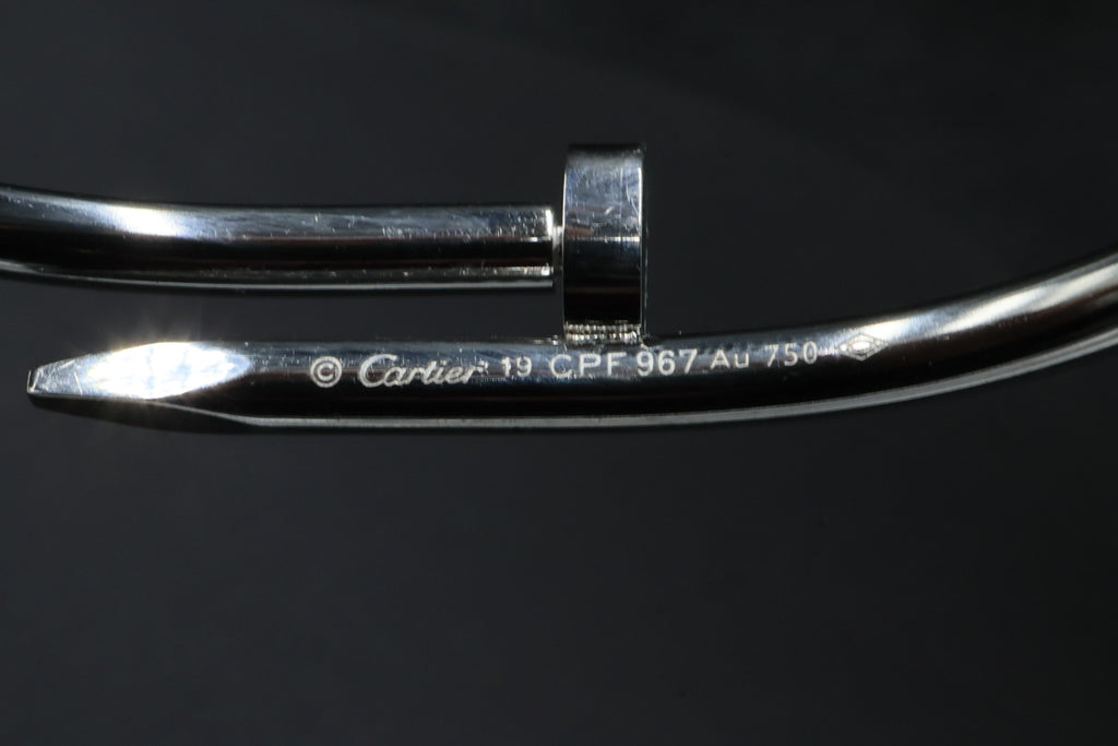 Brazalete Cartier Juste Un Clou Iced - Plateado