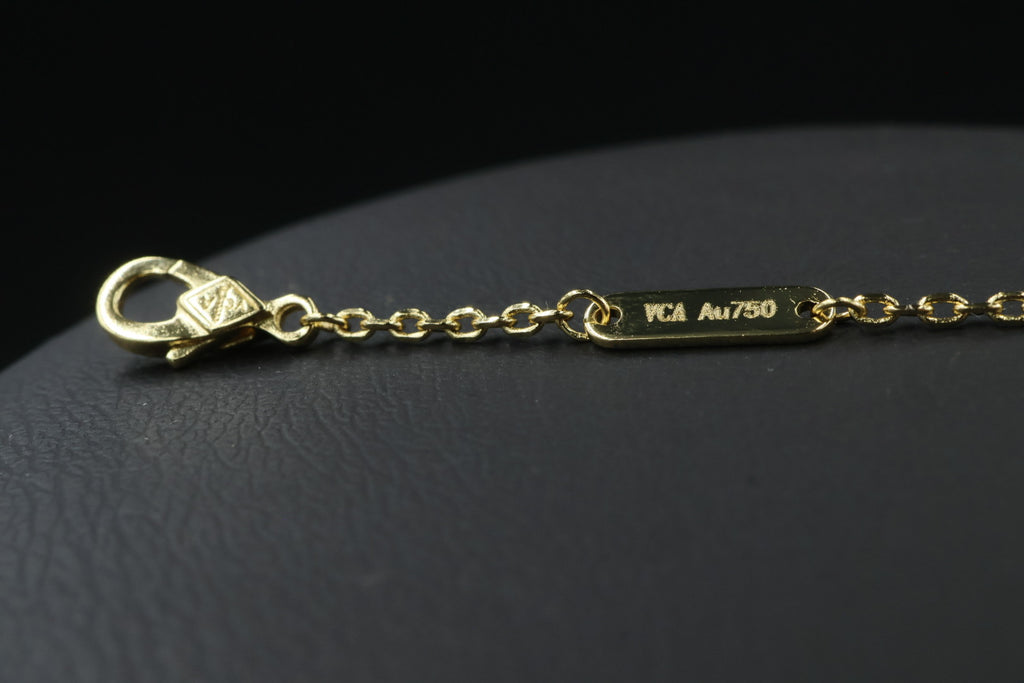 Collar Vintage Alhambra 1:1 Gold Onyx.