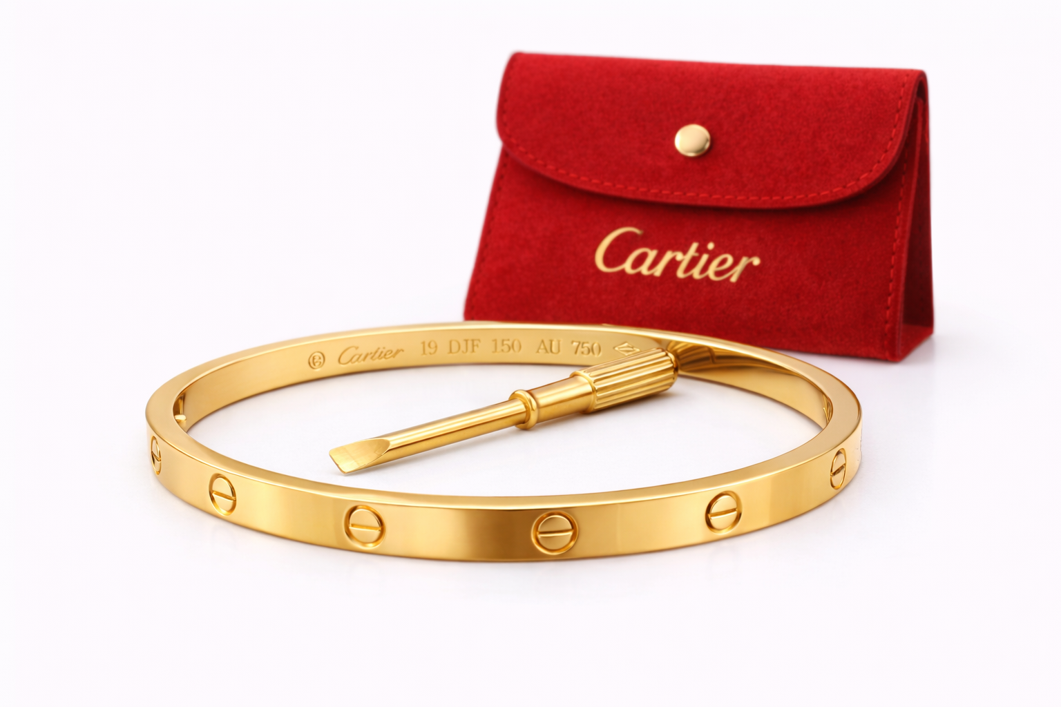 Brazalete Cartier Love - Dorado.